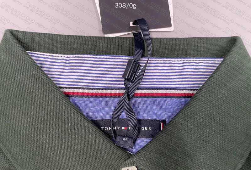 Tommy Hilfiger Polo Collar with Measurements