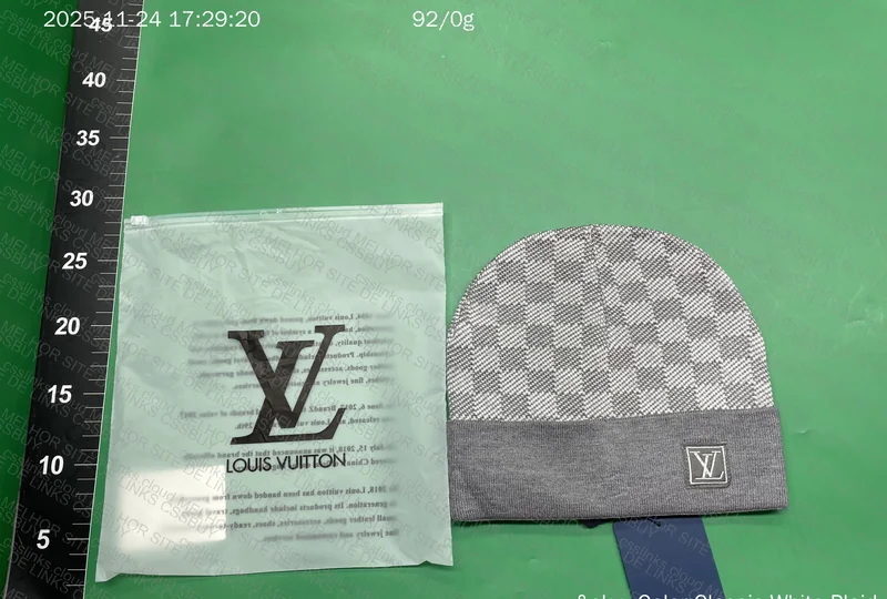 LV Louis Vuitton Gray Beanie