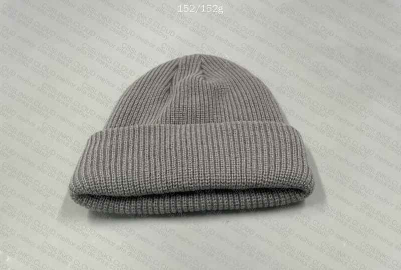 TNF Logo Box Cuffed Gray Beanie 2
