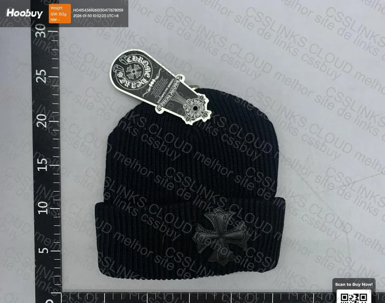 Gorro/Toca Chrome hearts