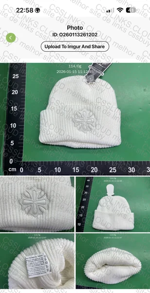 Gorro/Toca e cinto chrome hearts