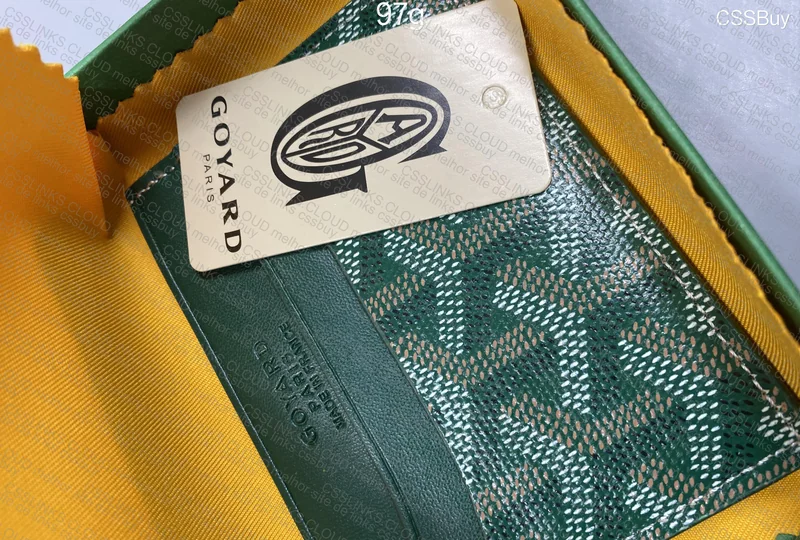 Goyard Card Holder "Dark Green"