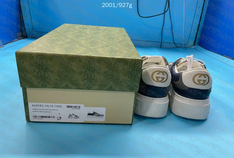 Gucci Chunky Sneaker Blue - With Measurements 7