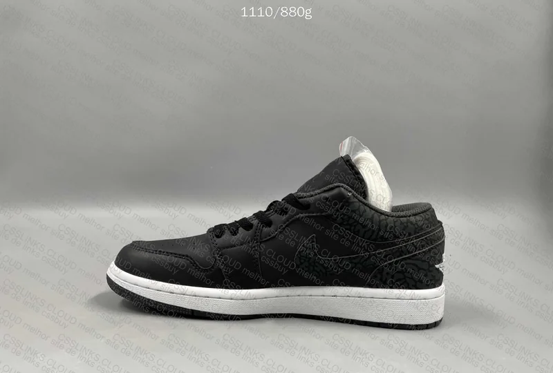 GX AJ1 LOW BLACK ELEPHANT 6