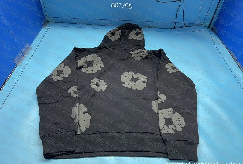 Hoodie denim tears (black/gray) 6
