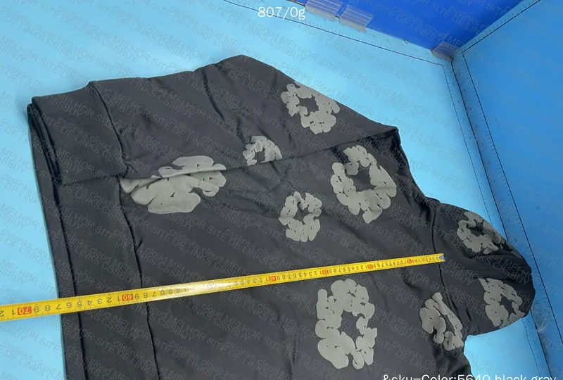 Hoodie denim tears (black/gray) 7