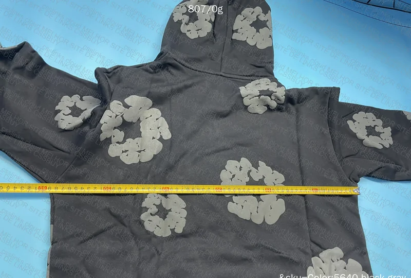 Hoodie denim tears (black/gray) 8