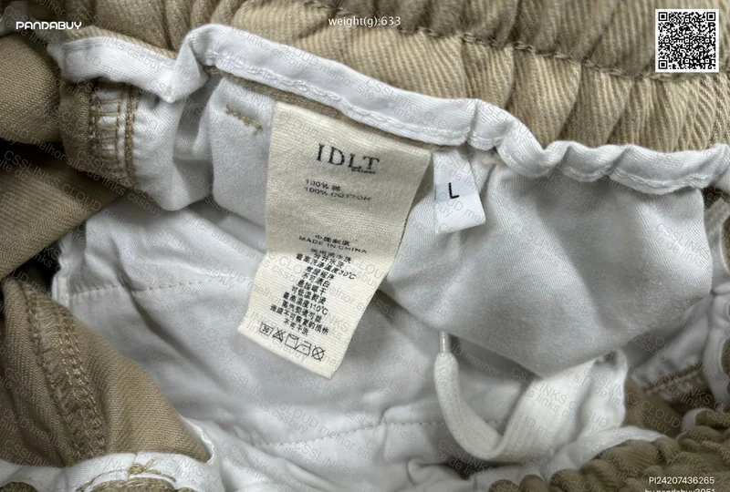 IDLT 100% cotton tapered pants 3