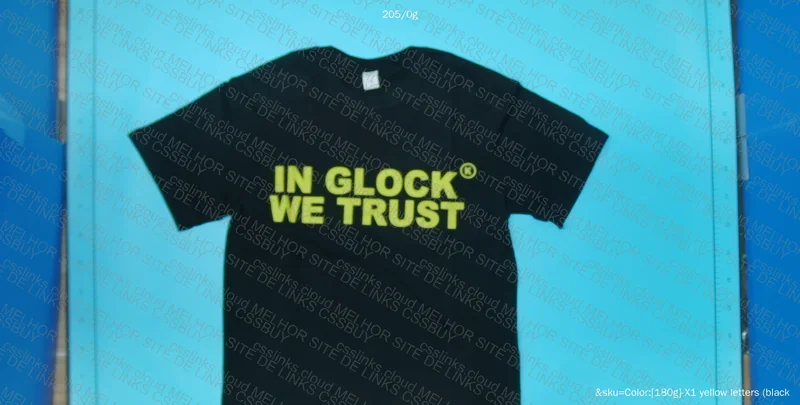 In glock we trust t-shirt