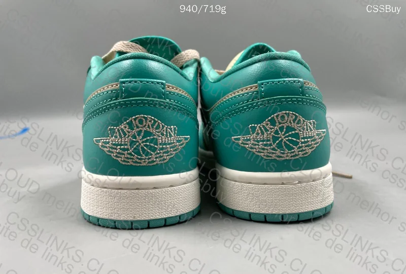 ir Jordan 1 Low Tropical Teal Sandy Beige 3
