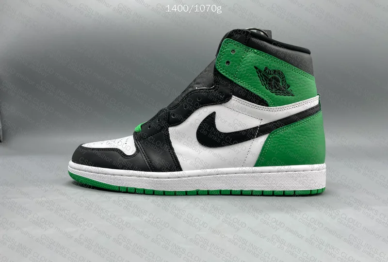 J1 Top New Black Green Toe 2