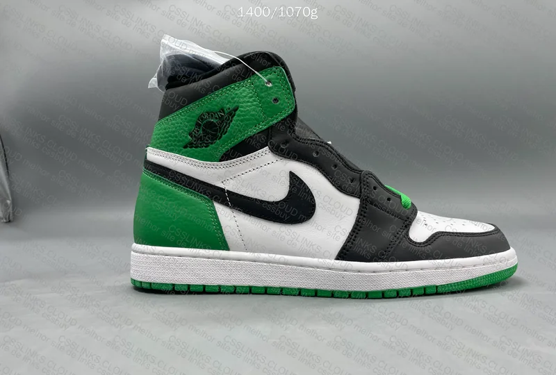 J1 Top New Black Green Toe 4