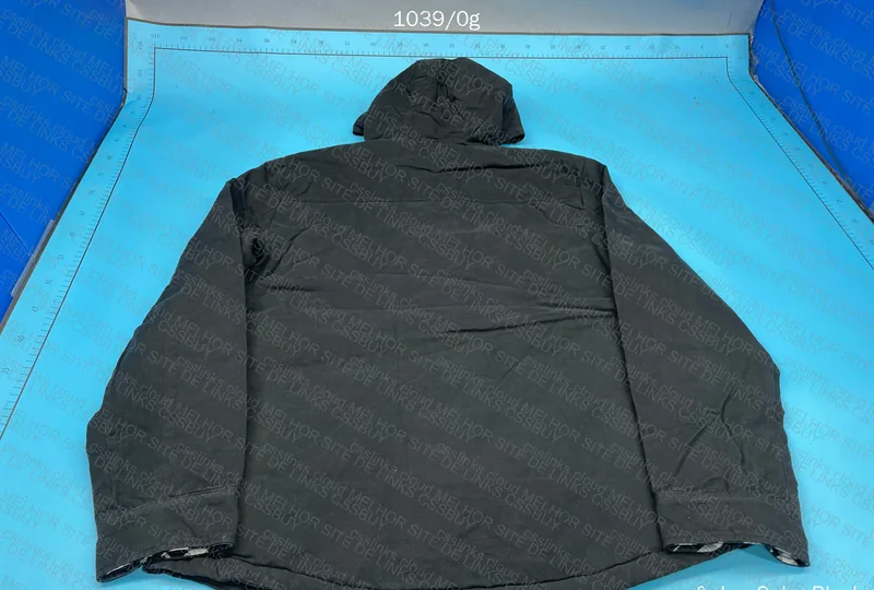 Black Fur-Lined Hooded Jacket (With Measurements) 2