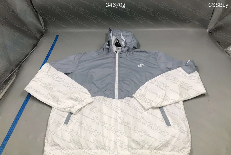 Adidas Blue/White Windbreaker