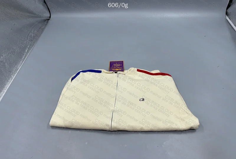 Corteiz Knit Zip Up Fleece Cream Jacket