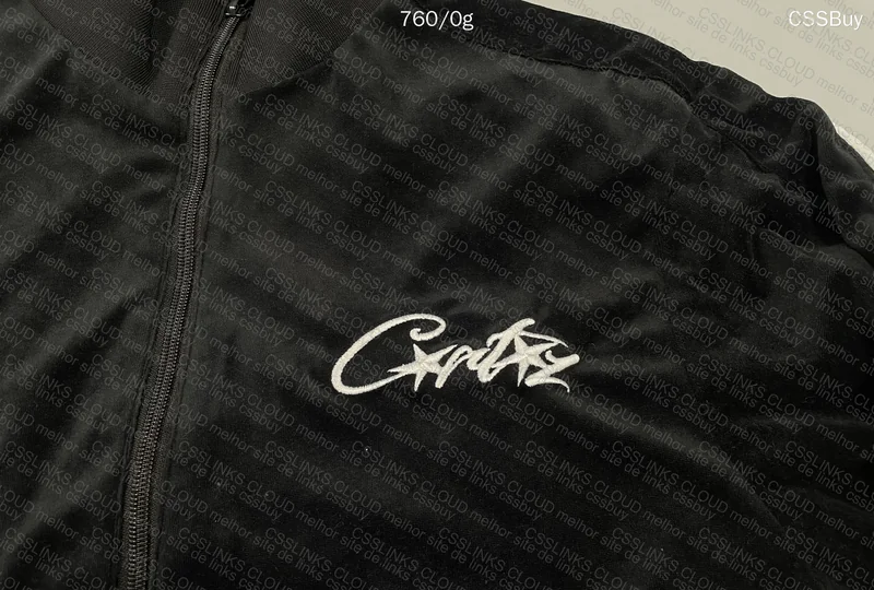 Black Corteiz Velour Jacket 4