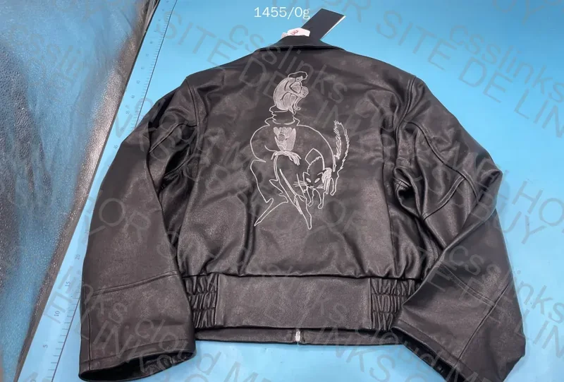 ERD ARCANE 17 Embroidered Leather Jacket