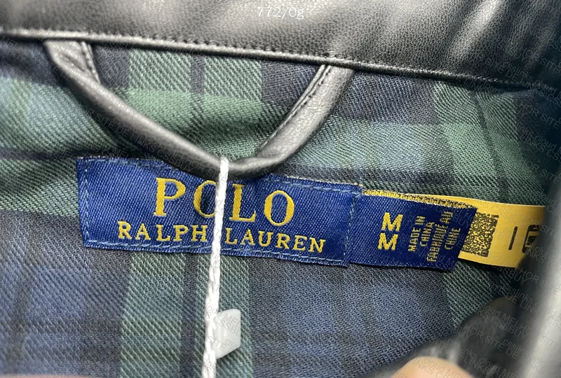 Ralph Lauren Leather Jacket with Measurements 3