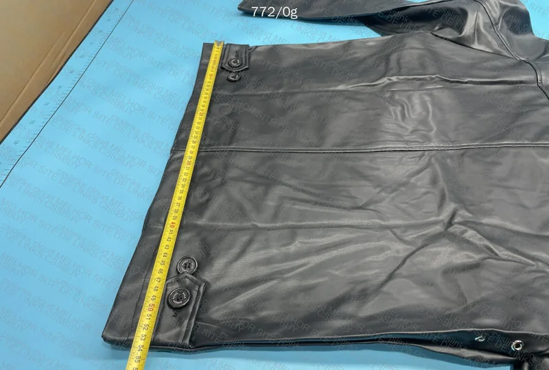 Ralph Lauren Leather Jacket with Measurements 5
