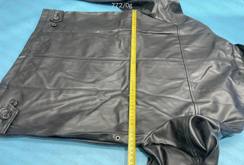 Ralph Lauren Leather Jacket with Measurements 6