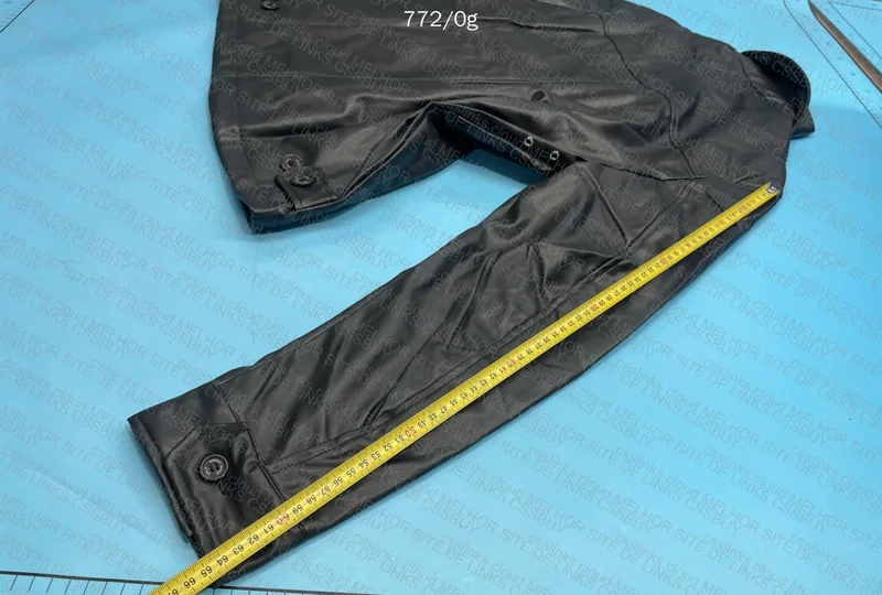 Ralph Lauren Leather Jacket with Measurements 8