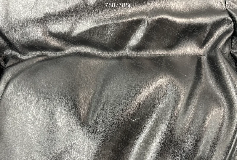 Women's Synthetic Leather Puffer Jacket 4