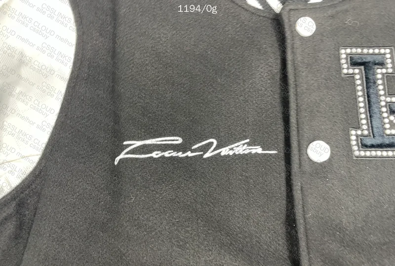 Classic Black and White Louis V Jacket 7