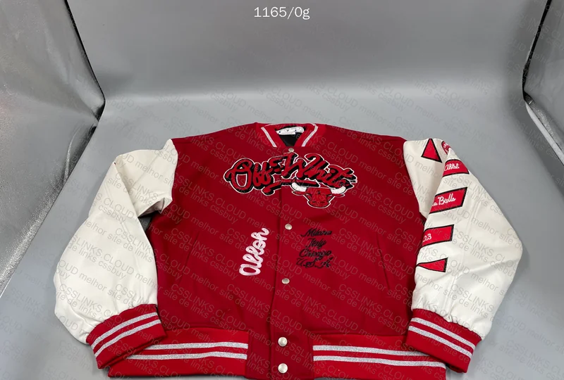 Off-White™ C/O Chicago Bulls Red Varsity Jacket