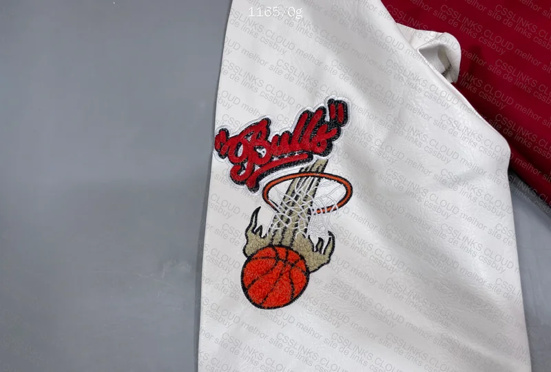 Off-White™ C/O Chicago Bulls Red Varsity Jacket 2