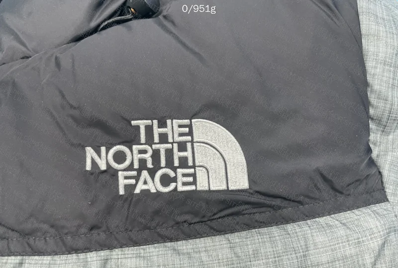 The North Face Metallic Gray Puffer Jacket with Holo Seal 2