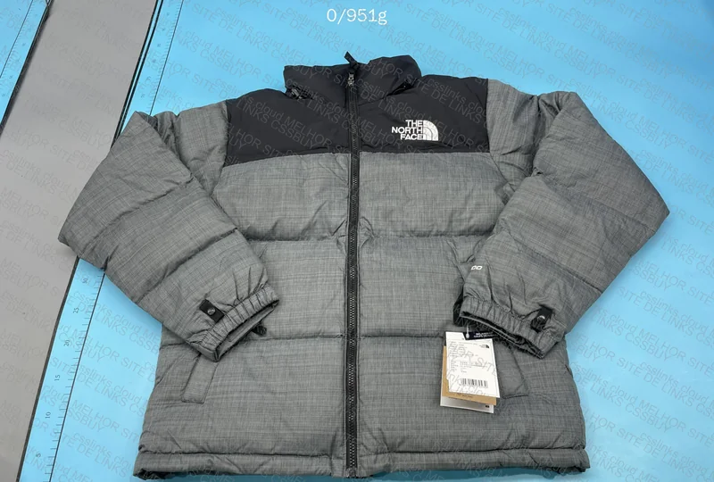 The North Face Metallic Gray Puffer Jacket with Holo Seal 4