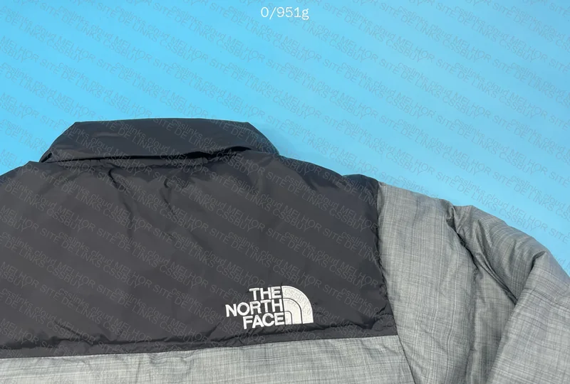 The North Face Metallic Gray Puffer Jacket with Holo Seal 7