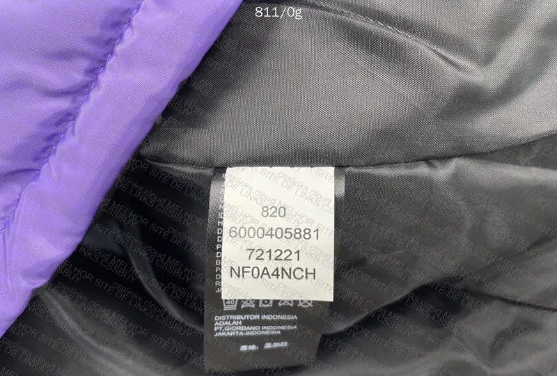 Purple The North Face Puffer Jacket 5