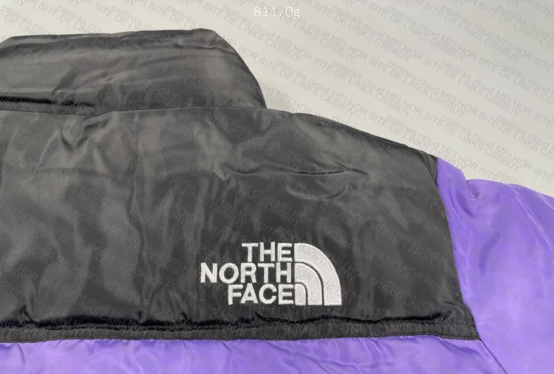 Purple The North Face Puffer Jacket 6