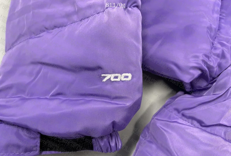 Purple The North Face Puffer Jacket 7