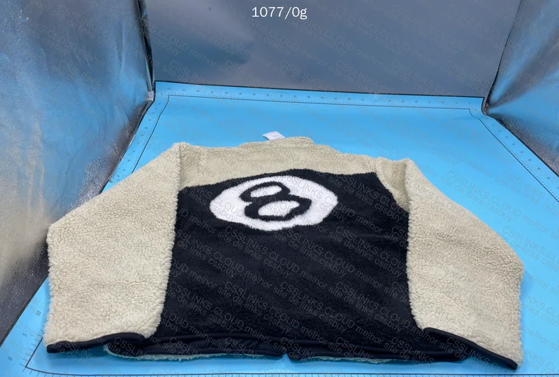 Stussy 8 Ball Sherpa Fleece Reversible Jacket (with Measurements)