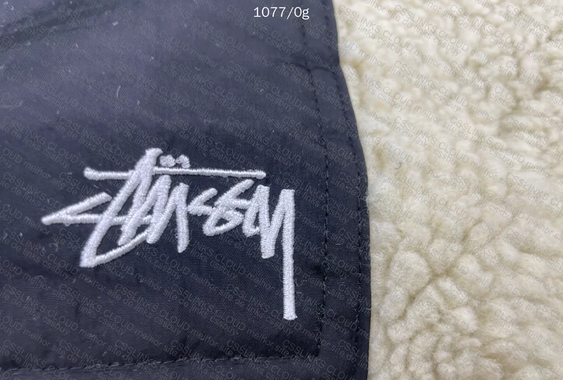 Stussy 8 Ball Sherpa Fleece Reversible Jacket (with Measurements) 3