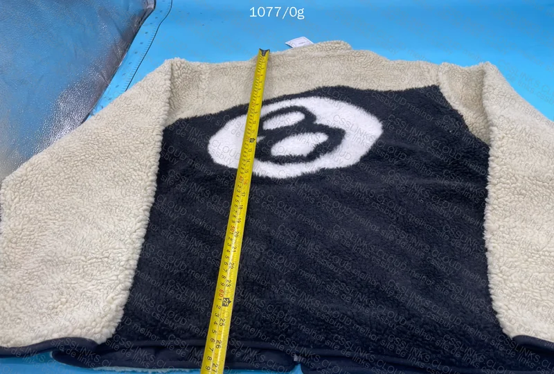 Stussy 8 Ball Sherpa Fleece Reversible Jacket (with Measurements) 5