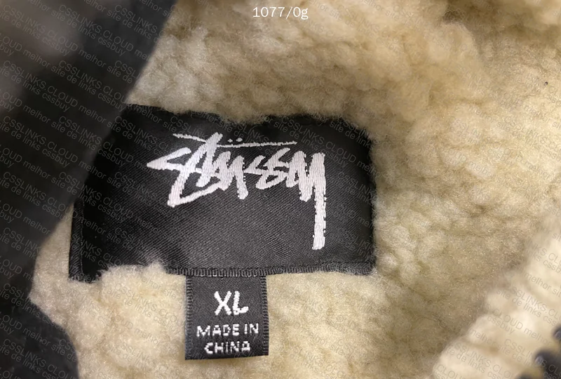 Stussy 8 Ball Sherpa Fleece Reversible Jacket (with Measurements) 6