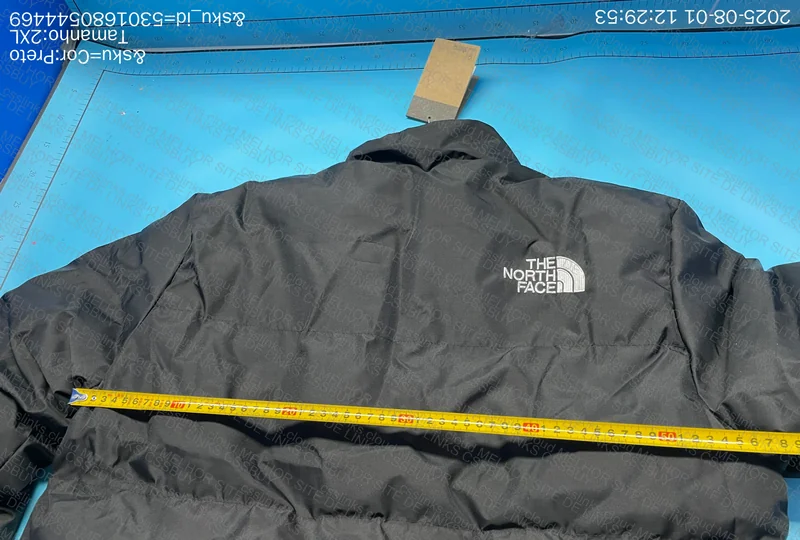 The North Face Black Double-Sided Jacket (TNF) with Measurements 5