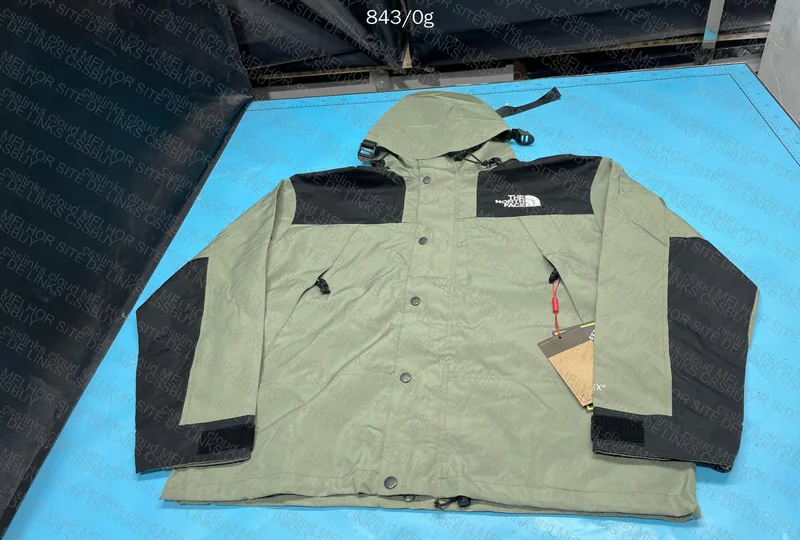 TNF Jacket and Triple S Adidas 4