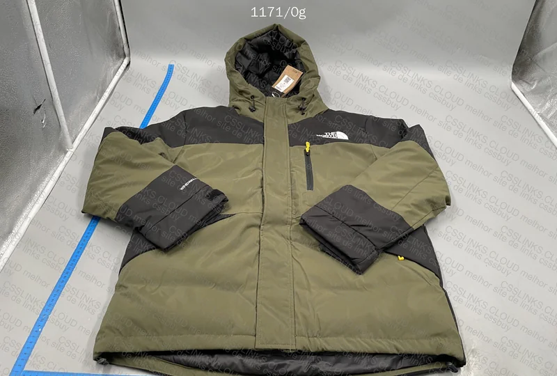 TNF Green Jacket with Measurements