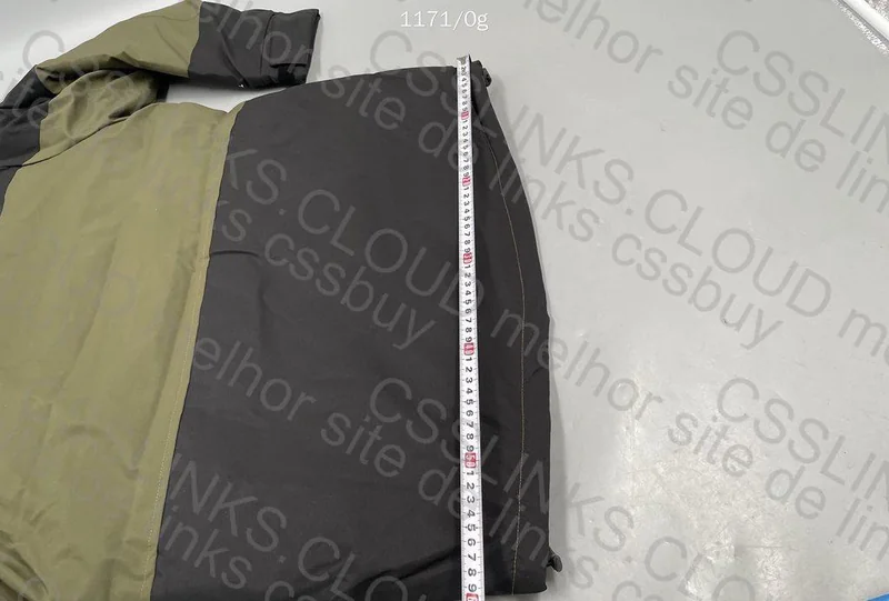 TNF Green Jacket with Measurements 10