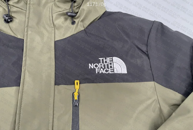 TNF Green Jacket with Measurements 2