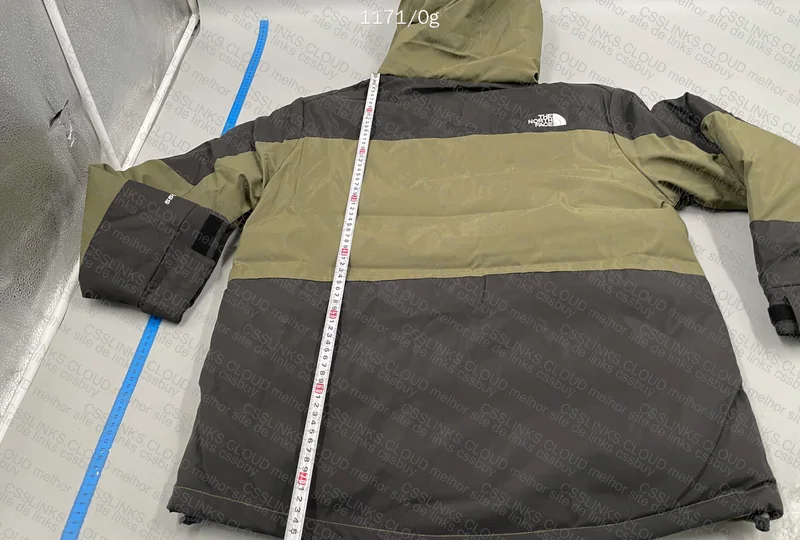 TNF Green Jacket with Measurements 4