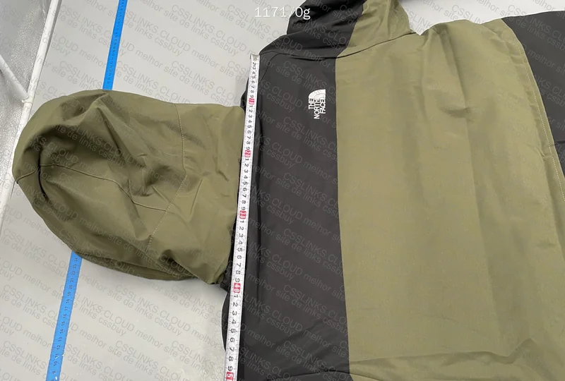 TNF Green Jacket with Measurements 5