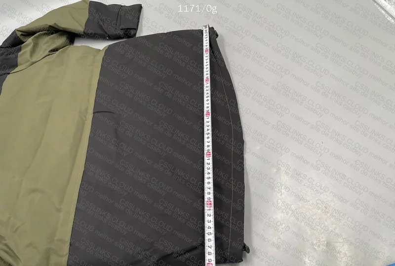 TNF Green Jacket with Measurements 9