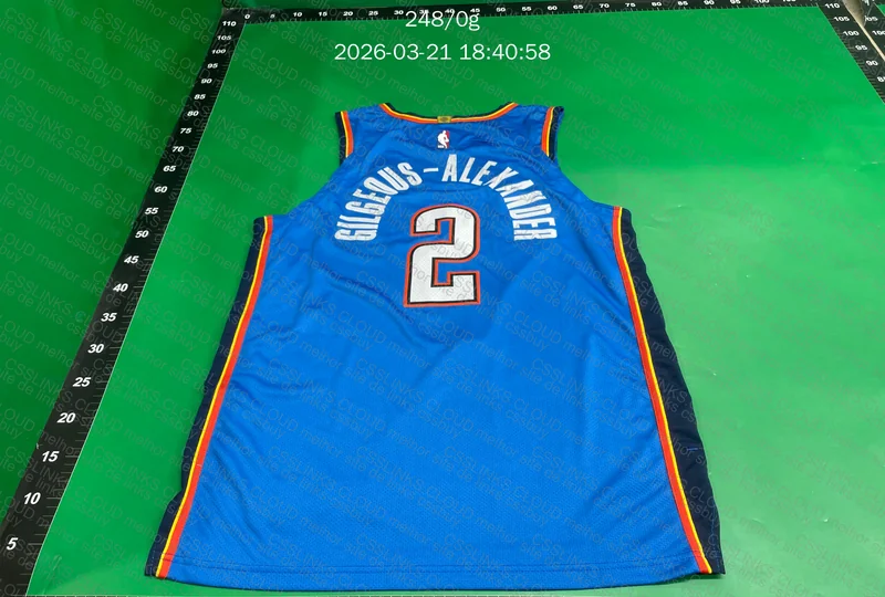 Jersey OKC Thunder NBA versão jogador (Player version) com patches 2