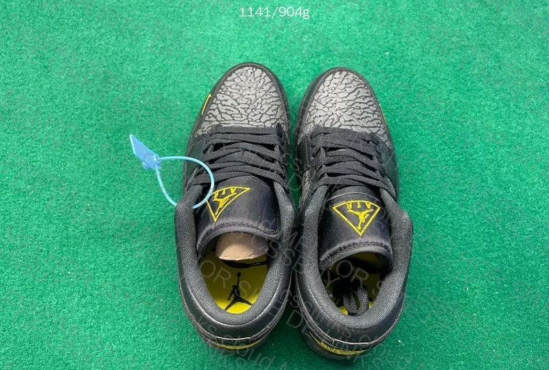 Jordan 1 Black Elephant Print 4