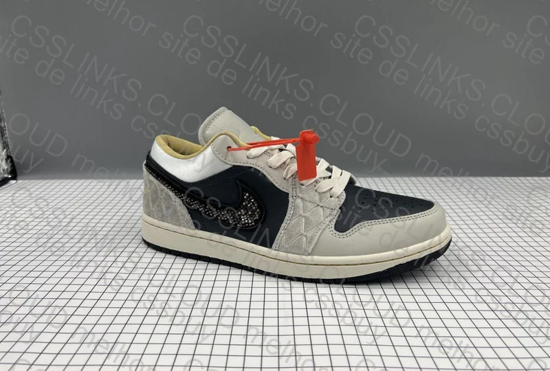 Jordan 1 Low Beaded Swoosh DT 190y 7